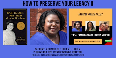 How to Preserve Your Legacy II with Dr.  Ida Jones primary image