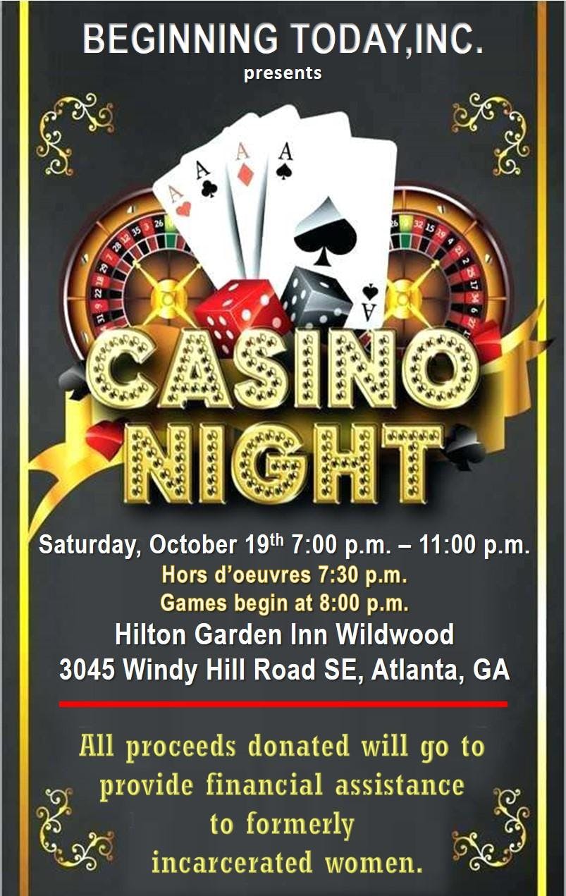 Beginning Today Casino Night Fundraiser 19 Oct 2019