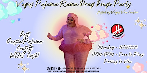 Vegas Pajama-Rama Drag Bingo Party @ Hanovers Pflugerville primary image