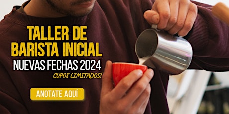 Taller de BARISTA INICIAL - Sábado 4 y  Sábado 11 de mayo-  09 A 12 HS