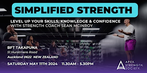 SIMPLIFIED STRENGTH - Auckland primary image
