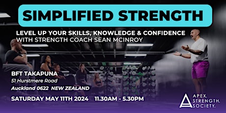 SIMPLIFIED STRENGTH - Auckland