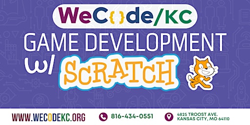 WeCode KC's Game Development with Scratch (Ages 7-11)