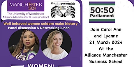 Primaire afbeelding van 50:50 Parliament Manchester Discussion & Lunch