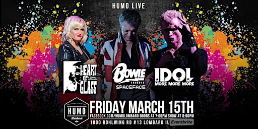 Imagen principal de David Bowie, Blondie, and Billy Idol Tribute Night w/ Spaceface & guests