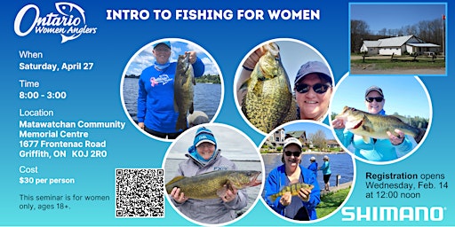 Imagem principal do evento Ontario Women Anglers - Intro to Fishing for Women Workshop - Matawatchan