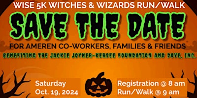 Imagen principal de Ameren WISE 5k Witches & Wizards Run/Walk