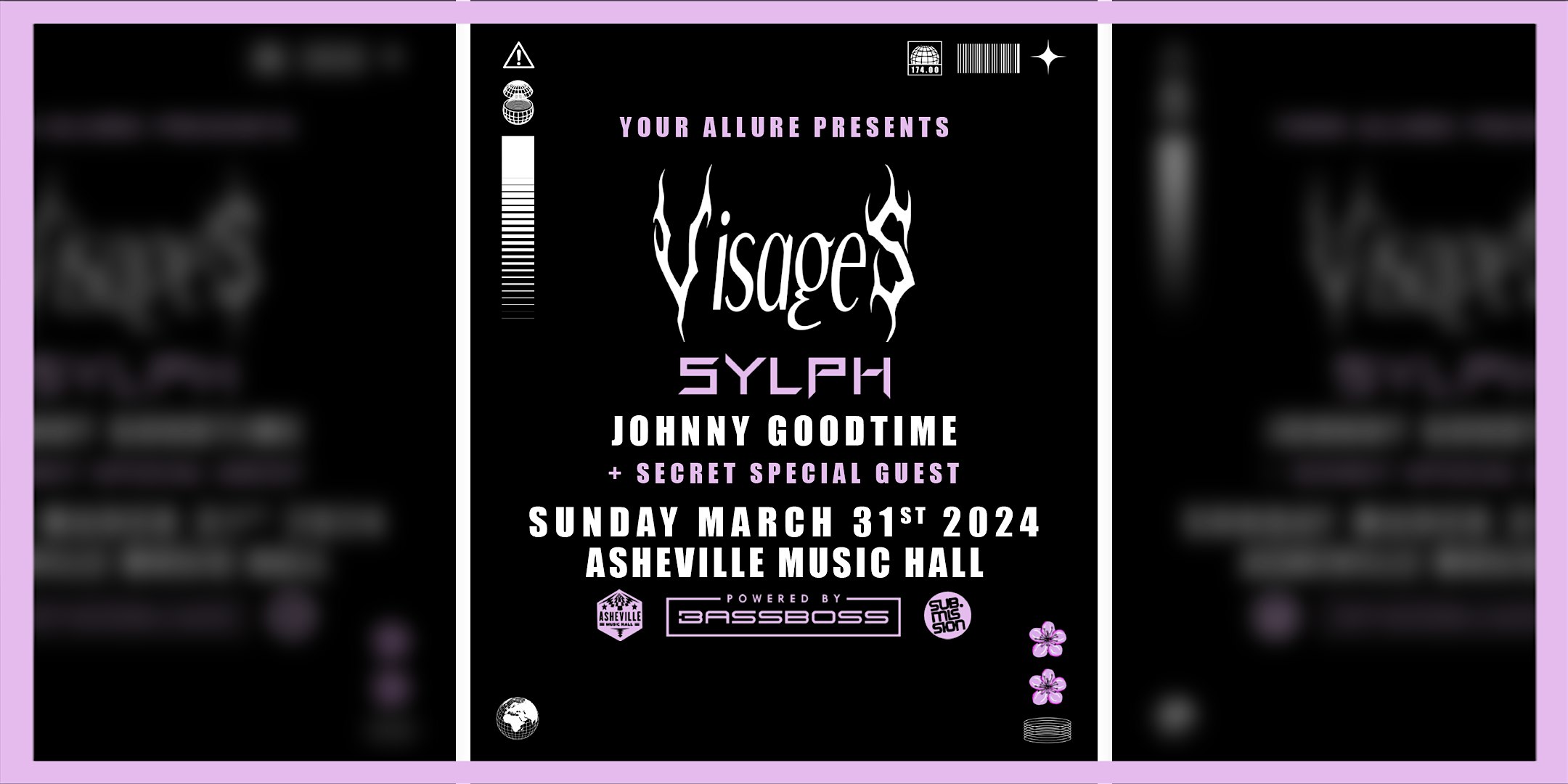 Visages + Sylph, Johnny GoodTime, + Secret Special Guest