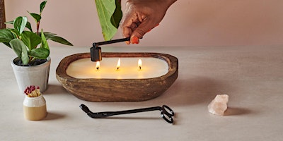 Immagine principale di Fondue & Flames - A Dough Bowl Candle Making Experience 
