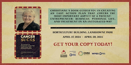 Hauptbild für Christiane Constantineau: Featured Author - Cancer Sucks | Ottawa Book Expo