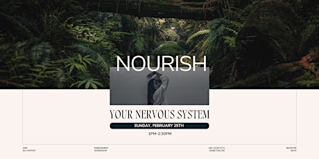Hauptbild für NOURISH Your Nervous System: Somatic Healing Wellness Class in Hamilton