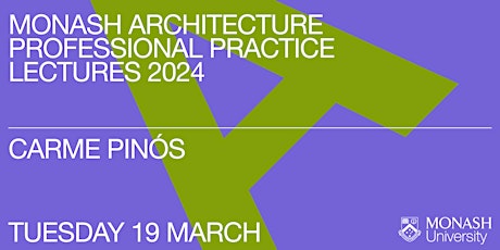 Imagen principal de Monash Architecture Professional Practice Lecture: Carme Pinós