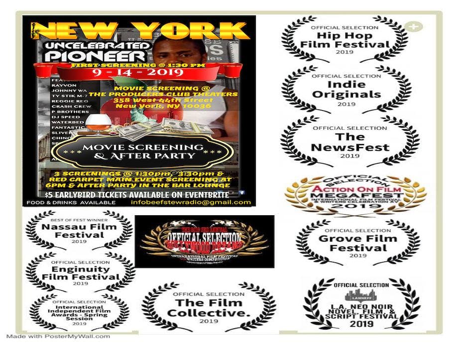 The Uncelebrated Pioneer History Of Harlem Hip-Hop NYC Screening!!!