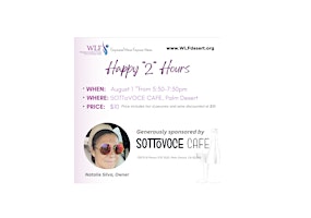 August Happy "2" Hours at SOTToVOCE CAFE primary image