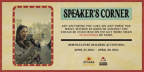 Speaker's Corner TV - Ottawa  International  Food & Book Expo 2024 |