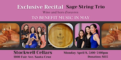 Exclusive Recital to Benefit Music in May primary image