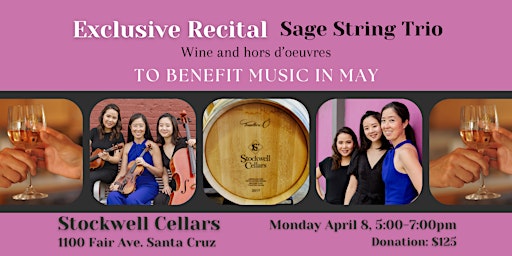 Image principale de Exclusive Recital to Benefit Music in May