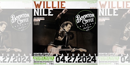 Hauptbild für Boonton Coffee Presents: Willie Nile!