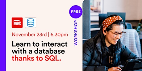 Online workshop: Write your first SQL queries to interact with a database primary image