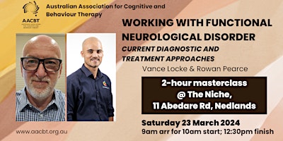 Functional neurological disorder - Masterclass - Perth primary image