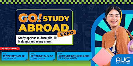 Go! Study Abroad Expo - 23 & 24 February 2024  primärbild