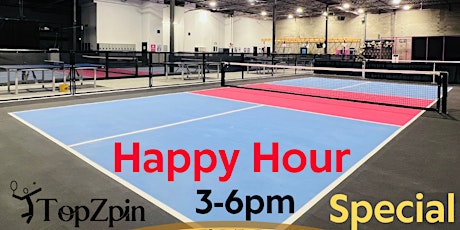 Pickleball, Pizza and Beer Happy Hour at Topzpin