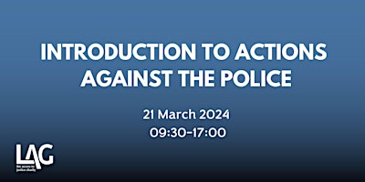 Primaire afbeelding van Introduction to Actions Against the Police