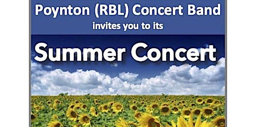 Imagem principal do evento SUMMER CONCERT - Poynton (RBL) Band