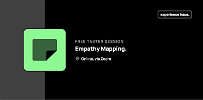 UX Design Empathy Mapping Taster Session  primärbild