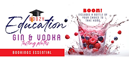 Imagen principal de BOOZY EDUCATION: Gin & Vodka Tasting Event