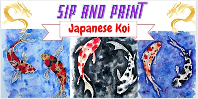 Primaire afbeelding van Sip & Paint ‘Japanese Koi’