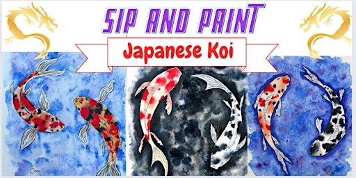 Image principale de Sip & Paint ‘Japanese Koi’