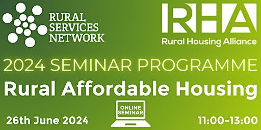 Image principale de RSN Seminar: Rural Affordable Housing