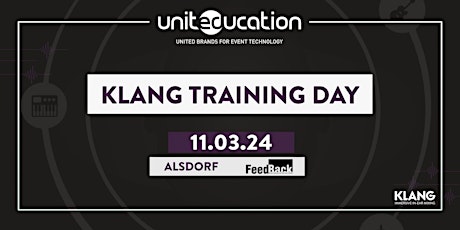 Primaire afbeelding van Unit(Ed)ucation Day: KLANG Training