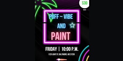 Imagen principal de PUFF VIBE AND PAINT FRIDAY