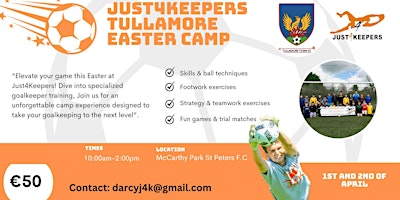 Imagem principal do evento Just4Keepers Tullamore Easter Camp