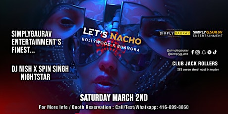 LET'S NACHO | Bollywood & Bhangra Shisha Party primary image