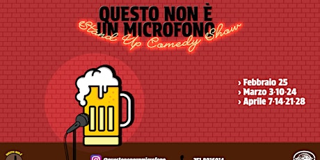 Immagine principale di Questo non è un Microfono - Stand Up Comedy - Birrificio Podere 676 