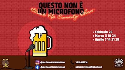 Questo non è un Microfono - Stand Up Comedy - Birrificio Podere 676 primary image