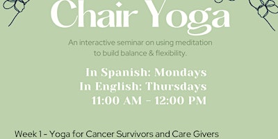 Imagem principal de Chair Yoga in English