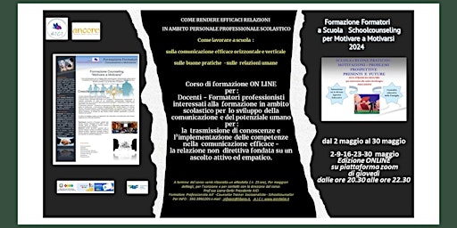 Primaire afbeelding van FORMAZIONE FORMATORI  a SCUOLA   e ...Non Solo  per MOTIVARE A MOTIVARSI