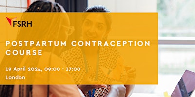 Imagem principal do evento FSRH Postpartum Contraception Training Course