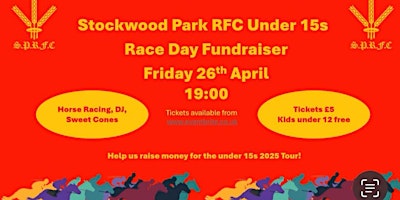 Imagem principal do evento Under 15’s fundraising Race Night