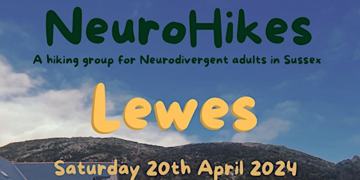 Imagen principal de NeuroHikes: Lewes, Saturday 20th April 2024