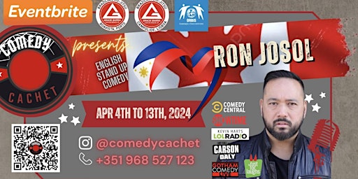 Hauptbild für Stand Up Comedy - RON JOSOL - Live in Braga