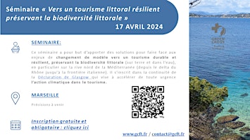 Imagen principal de Séminaire - Vers un tourisme littoral résilient préservant la biodiversité