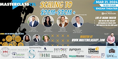 Image principale de Scaling to $20M-$30M+ (in their 20's & 30's)