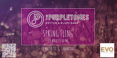 Primaire afbeelding van The Purpletones - Spring Fling @ EVO