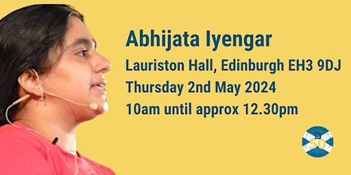 Imagem principal do evento Abhijata Iyengar Edinburgh workshop