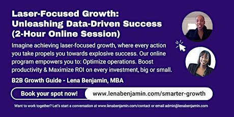 Laser-Focused Growth at lenabenjamin.com/smarter-growth primary image
